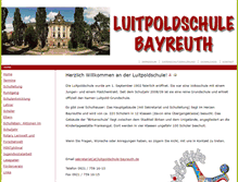 Tablet Screenshot of luitpoldschule-bayreuth.de
